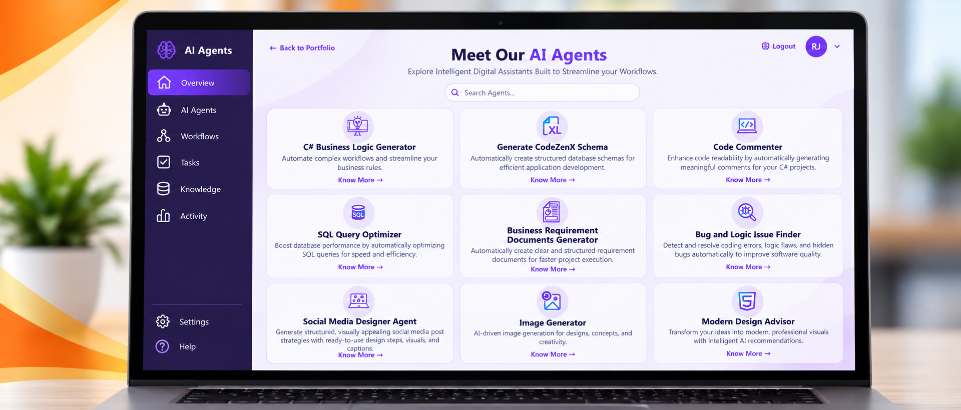 AI Agents dashboard preview