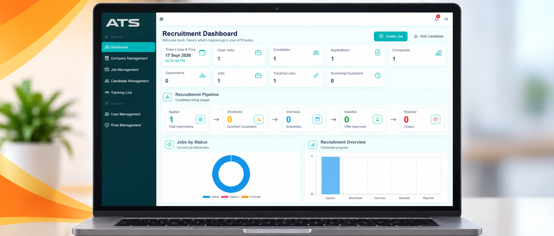 ATS dashboard preview